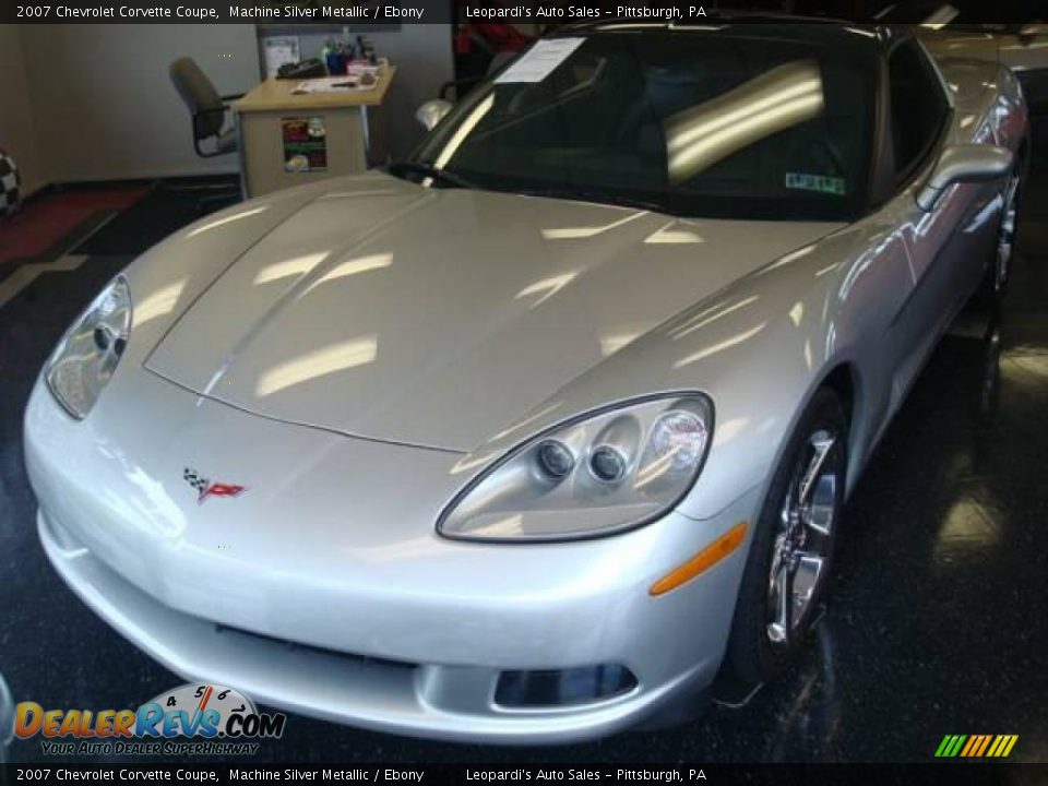 2007 Chevrolet Corvette Coupe Machine Silver Metallic / Ebony Photo #5