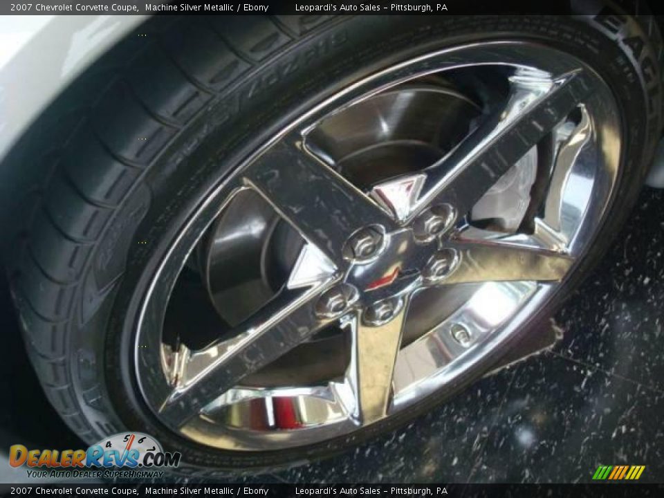 2007 Chevrolet Corvette Coupe Machine Silver Metallic / Ebony Photo #6