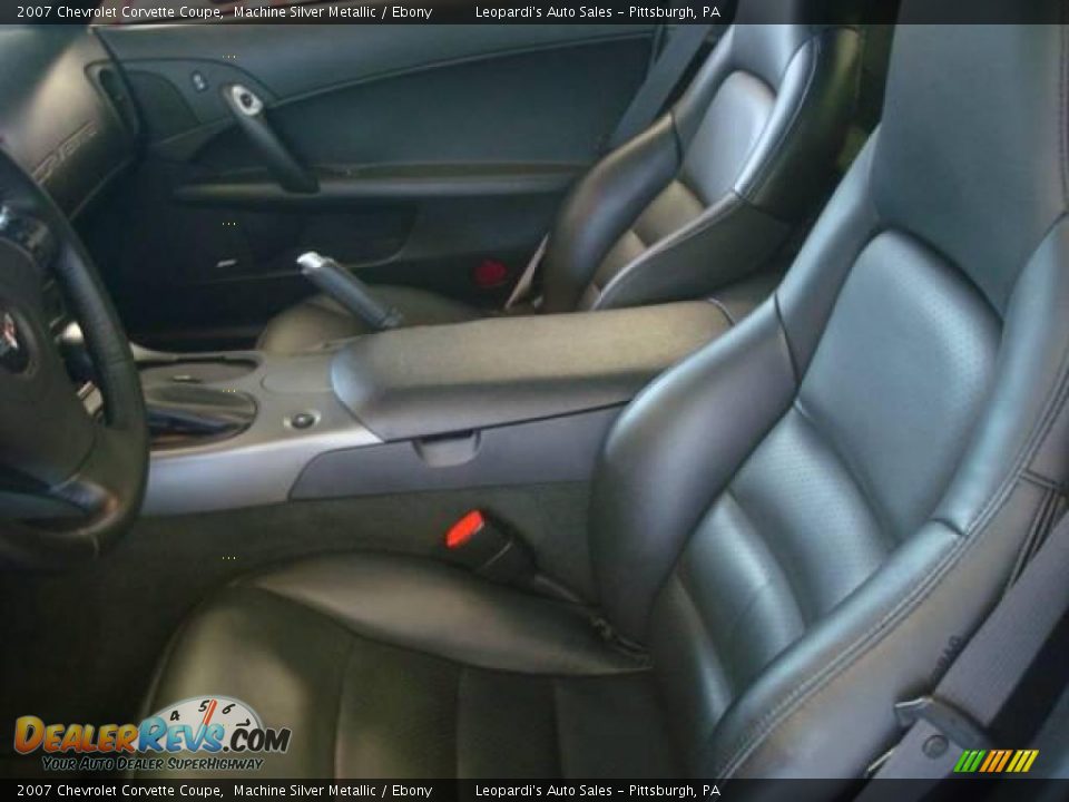 2007 Chevrolet Corvette Coupe Machine Silver Metallic / Ebony Photo #7