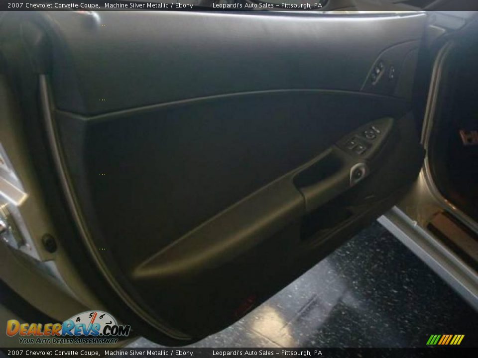 2007 Chevrolet Corvette Coupe Machine Silver Metallic / Ebony Photo #9