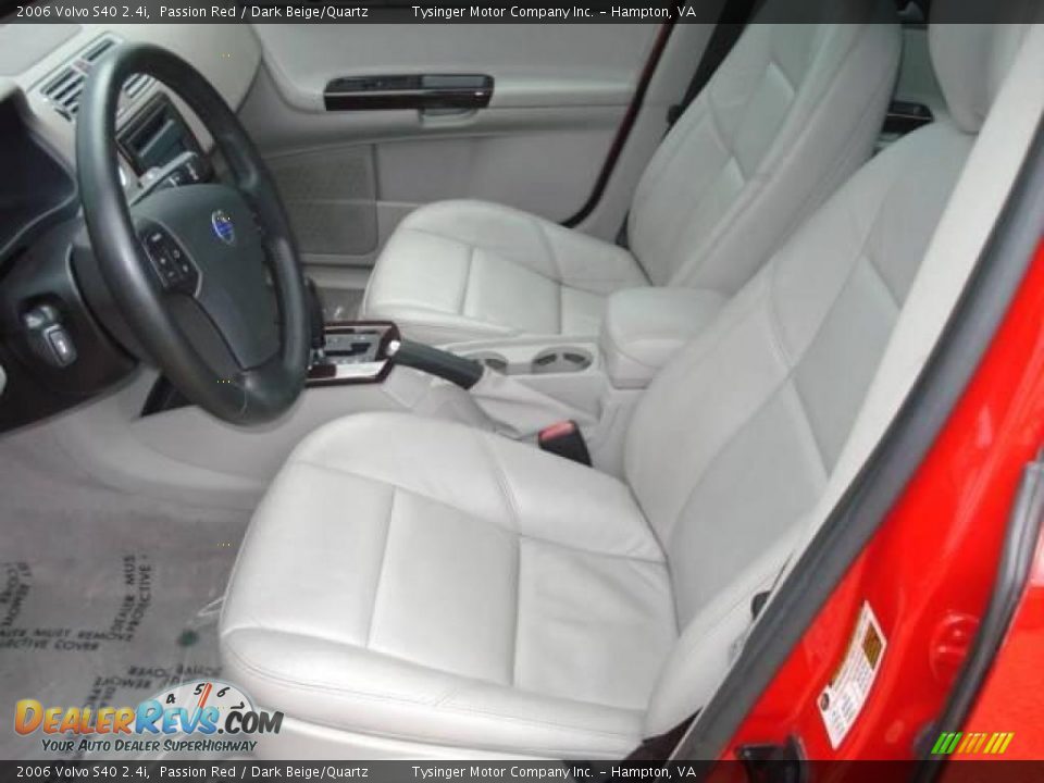 2006 Volvo S40 2.4i Passion Red / Dark Beige/Quartz Photo #9