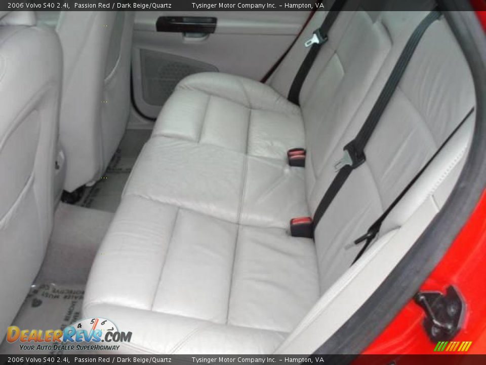 2006 Volvo S40 2.4i Passion Red / Dark Beige/Quartz Photo #10