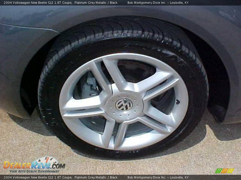 2004 Volkswagen New Beetle GLS 1.8T Coupe Platinum Grey Metallic / Black Photo #4