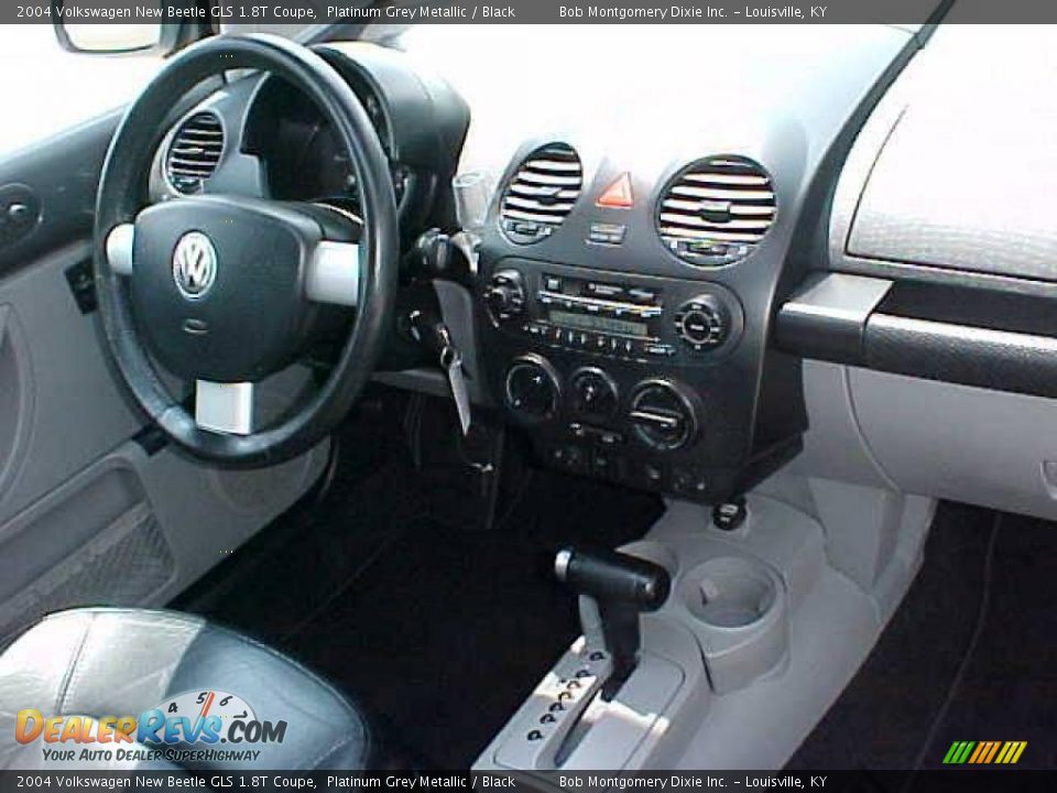 2004 Volkswagen New Beetle GLS 1.8T Coupe Platinum Grey Metallic / Black Photo #11