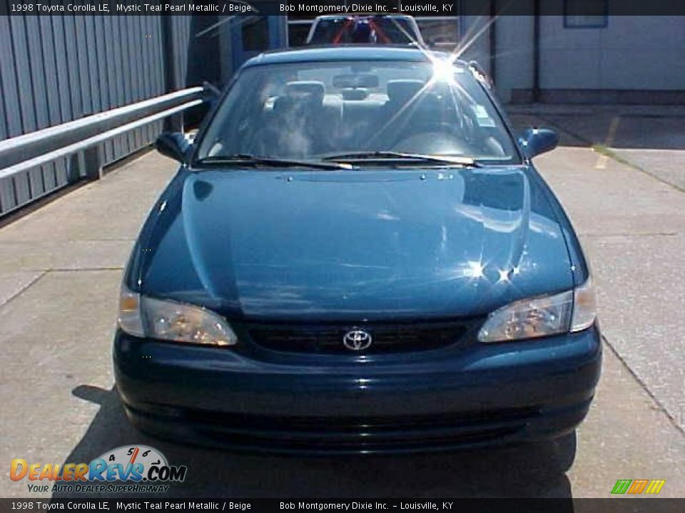 1998 Toyota Corolla LE Mystic Teal Pearl Metallic / Beige Photo #3