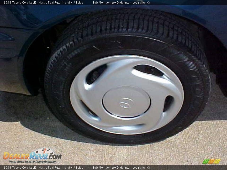 1998 Toyota Corolla LE Mystic Teal Pearl Metallic / Beige Photo #4