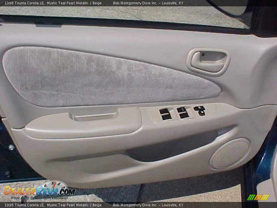 1998 Toyota Corolla LE Mystic Teal Pearl Metallic / Beige Photo #6