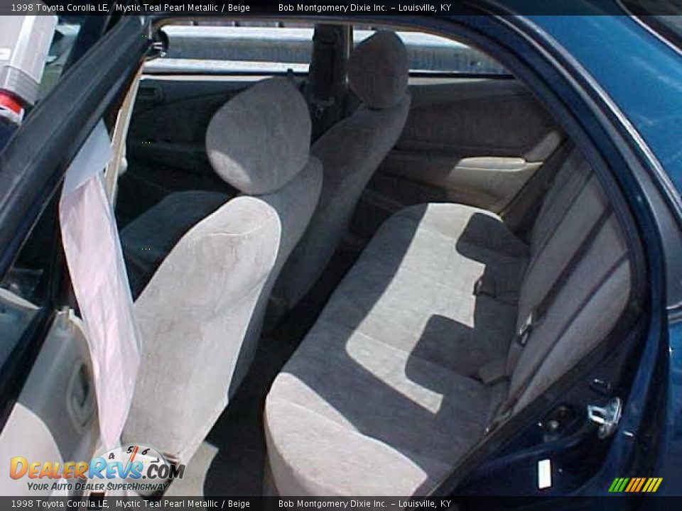 1998 Toyota Corolla LE Mystic Teal Pearl Metallic / Beige Photo #7