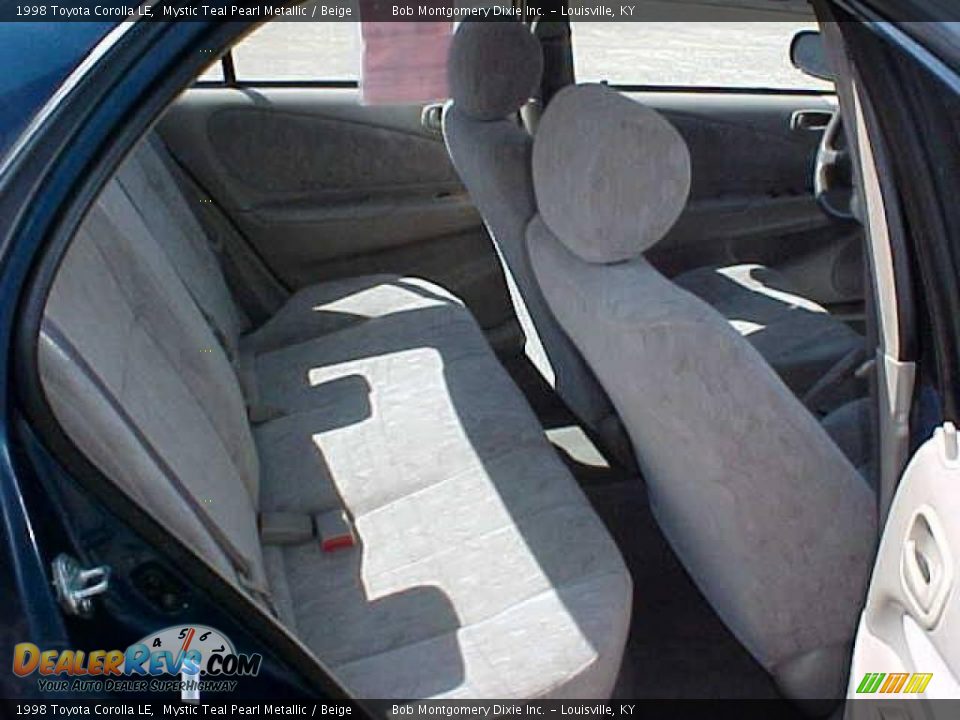 1998 Toyota Corolla LE Mystic Teal Pearl Metallic / Beige Photo #10