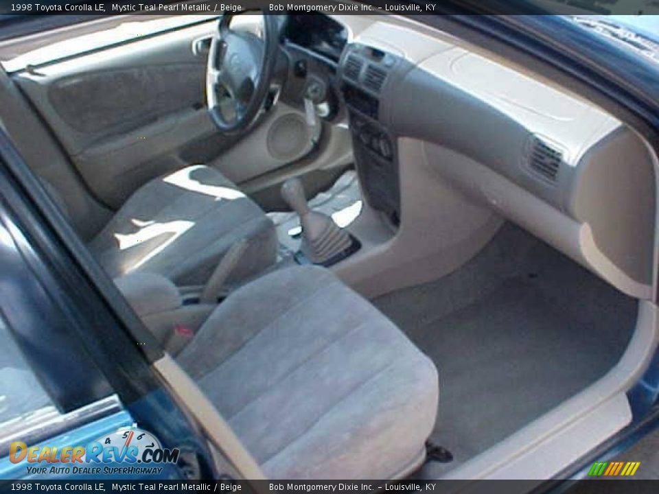1998 Toyota Corolla LE Mystic Teal Pearl Metallic / Beige Photo #12