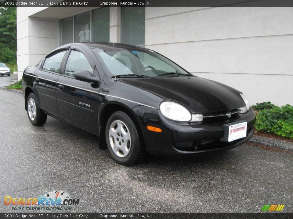 2001 Dodge Neon SE Black / Dark Slate Gray Photo #1