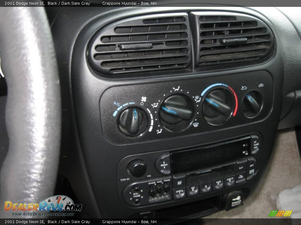 2001 Dodge Neon SE Black / Dark Slate Gray Photo #6