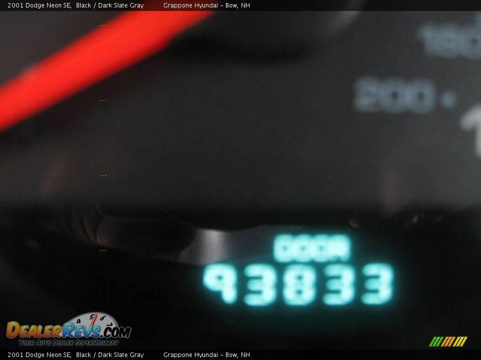 2001 Dodge Neon SE Black / Dark Slate Gray Photo #7