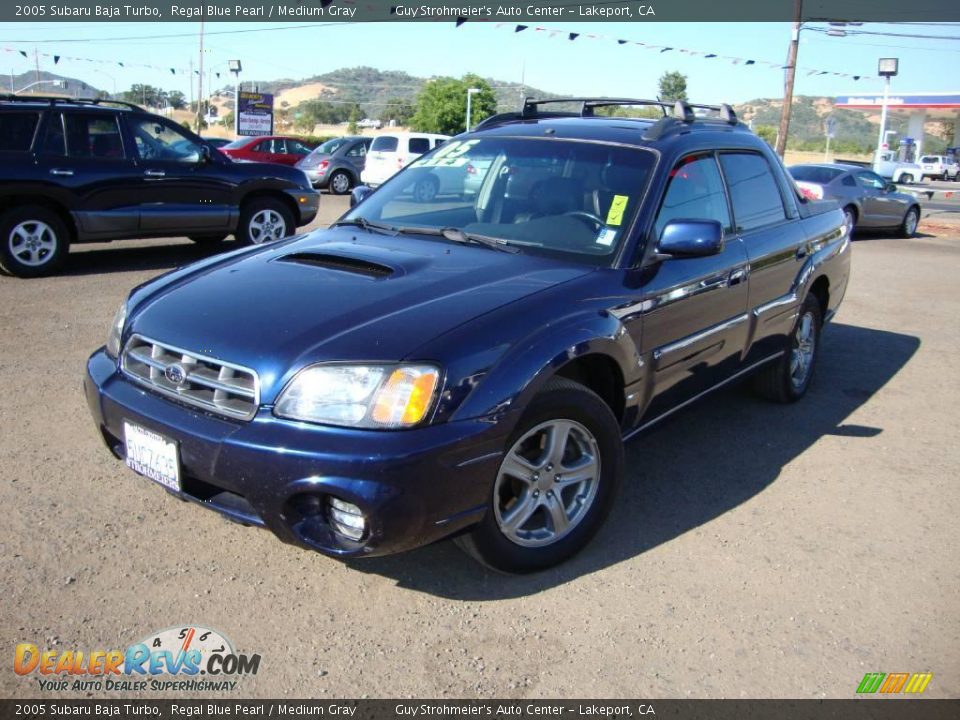 2005 Subaru Baja Turbo Regal Blue Pearl / Medium Gray Photo #1