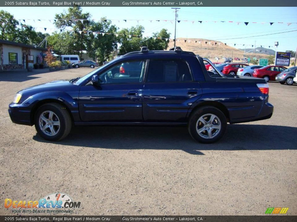 2005 Subaru Baja Turbo Regal Blue Pearl / Medium Gray Photo #2