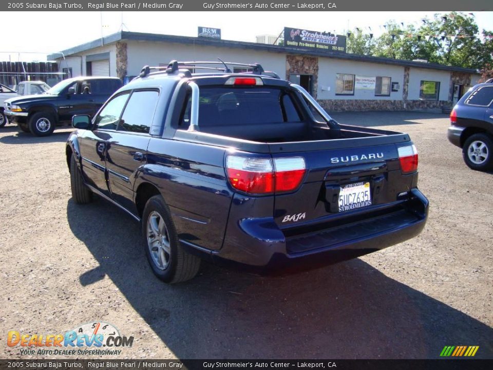 2005 Subaru Baja Turbo Regal Blue Pearl / Medium Gray Photo #3