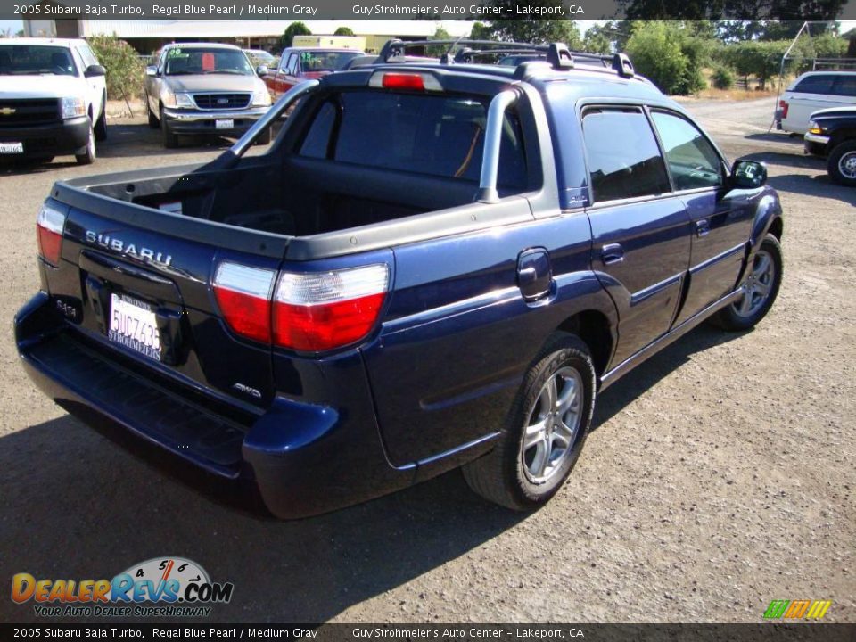 2005 Subaru Baja Turbo Regal Blue Pearl / Medium Gray Photo #5