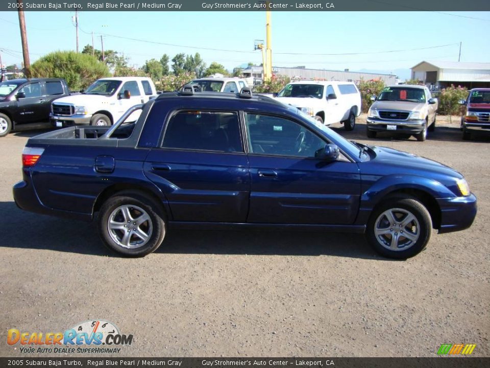 2005 Subaru Baja Turbo Regal Blue Pearl / Medium Gray Photo #6
