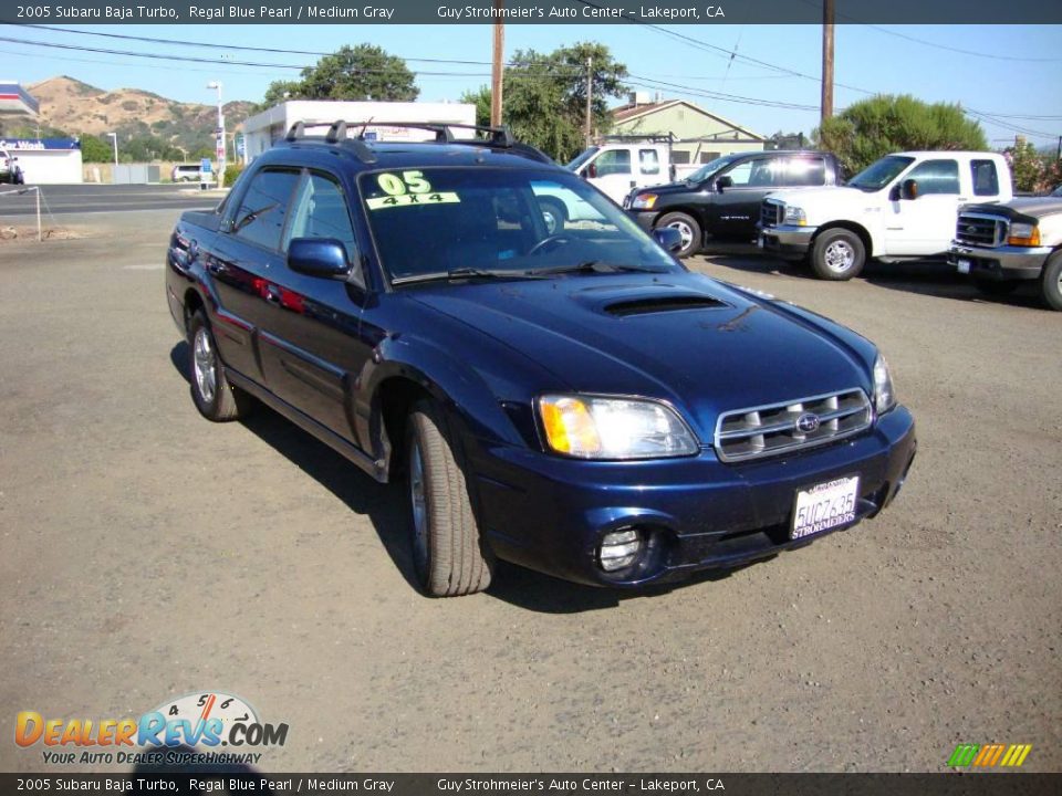 2005 Subaru Baja Turbo Regal Blue Pearl / Medium Gray Photo #7