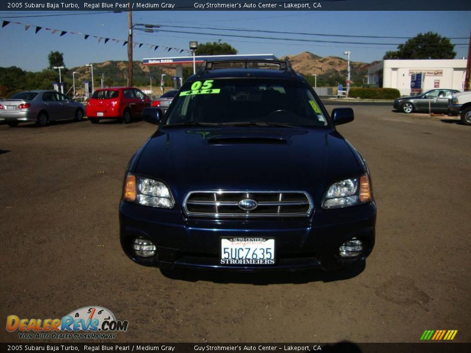 2005 Subaru Baja Turbo Regal Blue Pearl / Medium Gray Photo #8