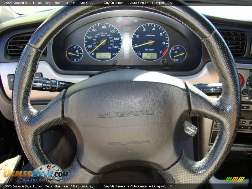 2005 Subaru Baja Turbo Regal Blue Pearl / Medium Gray Photo #10