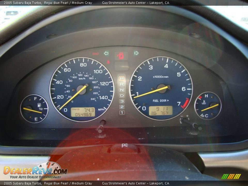 2005 Subaru Baja Turbo Regal Blue Pearl / Medium Gray Photo #11