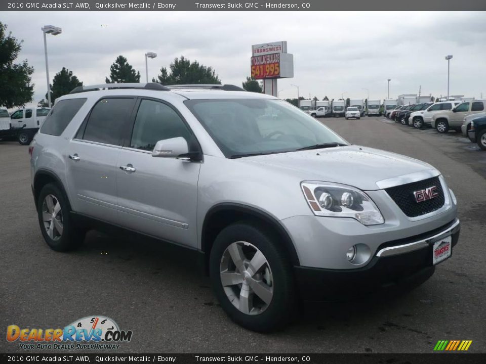 2010 GMC Acadia SLT AWD Quicksilver Metallic / Ebony Photo #1