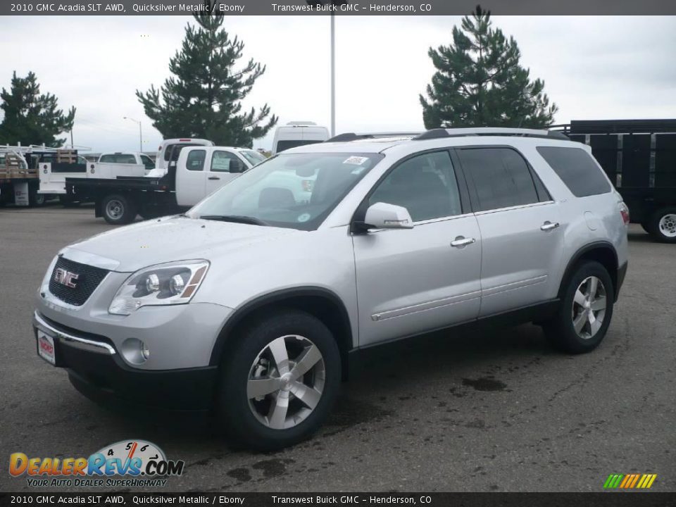 2010 GMC Acadia SLT AWD Quicksilver Metallic / Ebony Photo #3