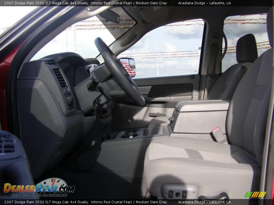 2007 Dodge Ram 3500 SLT Mega Cab 4x4 Dually Inferno Red Crystal Pearl / Medium Slate Gray Photo #9
