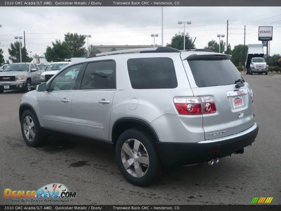 2010 GMC Acadia SLT AWD Quicksilver Metallic / Ebony Photo #4