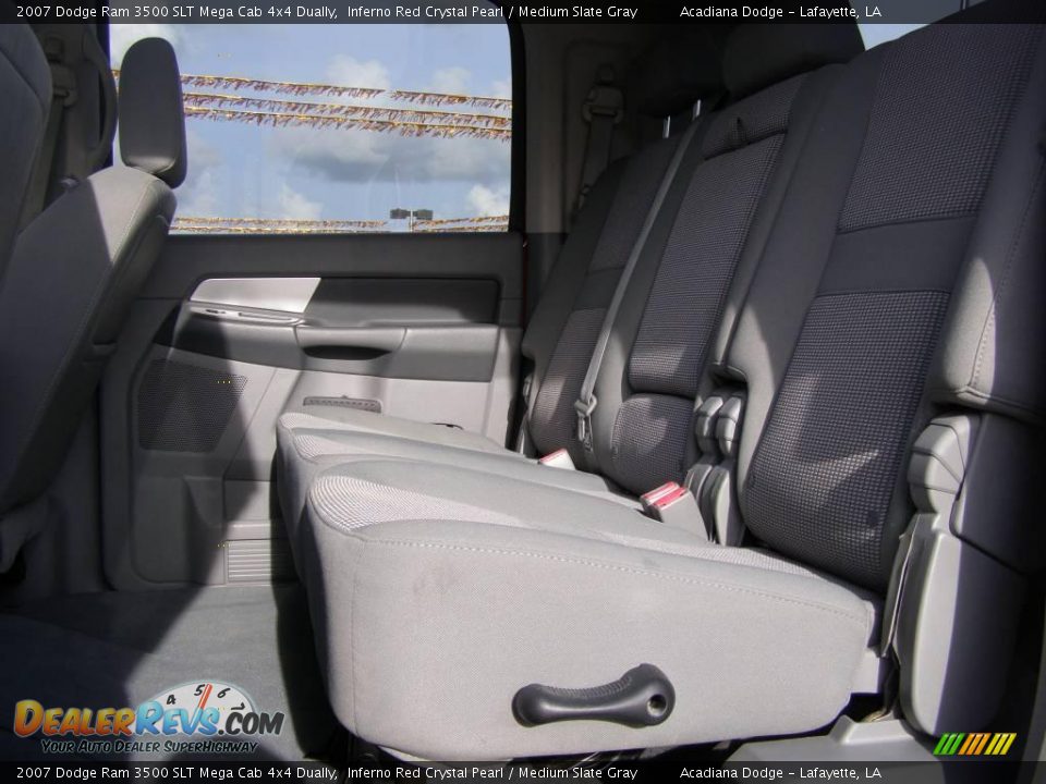 2007 Dodge Ram 3500 SLT Mega Cab 4x4 Dually Inferno Red Crystal Pearl / Medium Slate Gray Photo #10