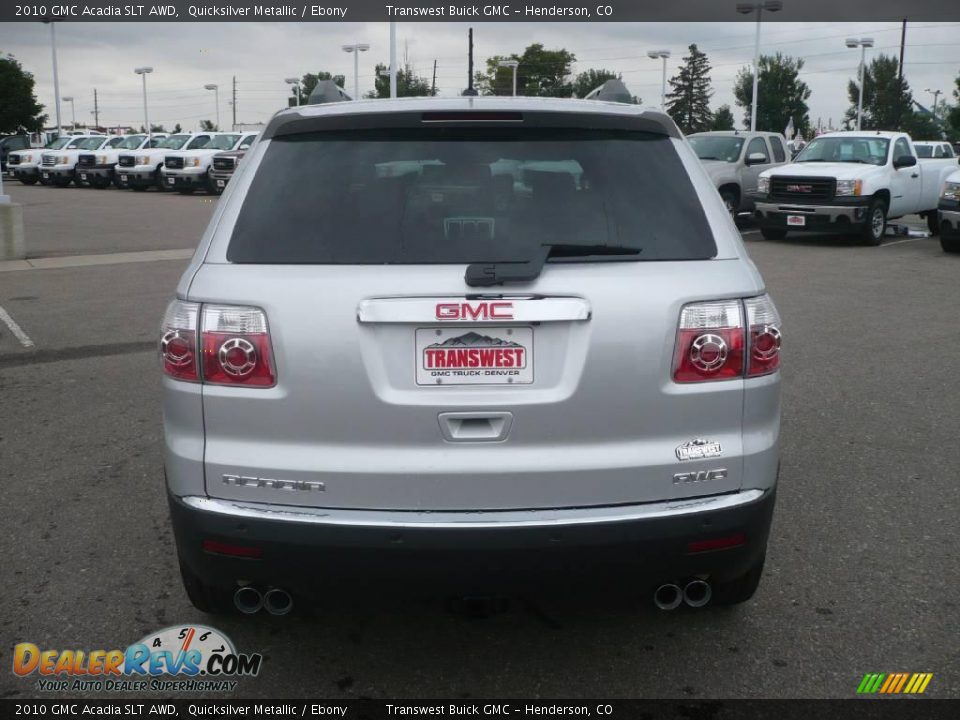 2010 GMC Acadia SLT AWD Quicksilver Metallic / Ebony Photo #5