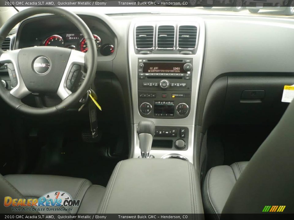 2010 GMC Acadia SLT AWD Quicksilver Metallic / Ebony Photo #8