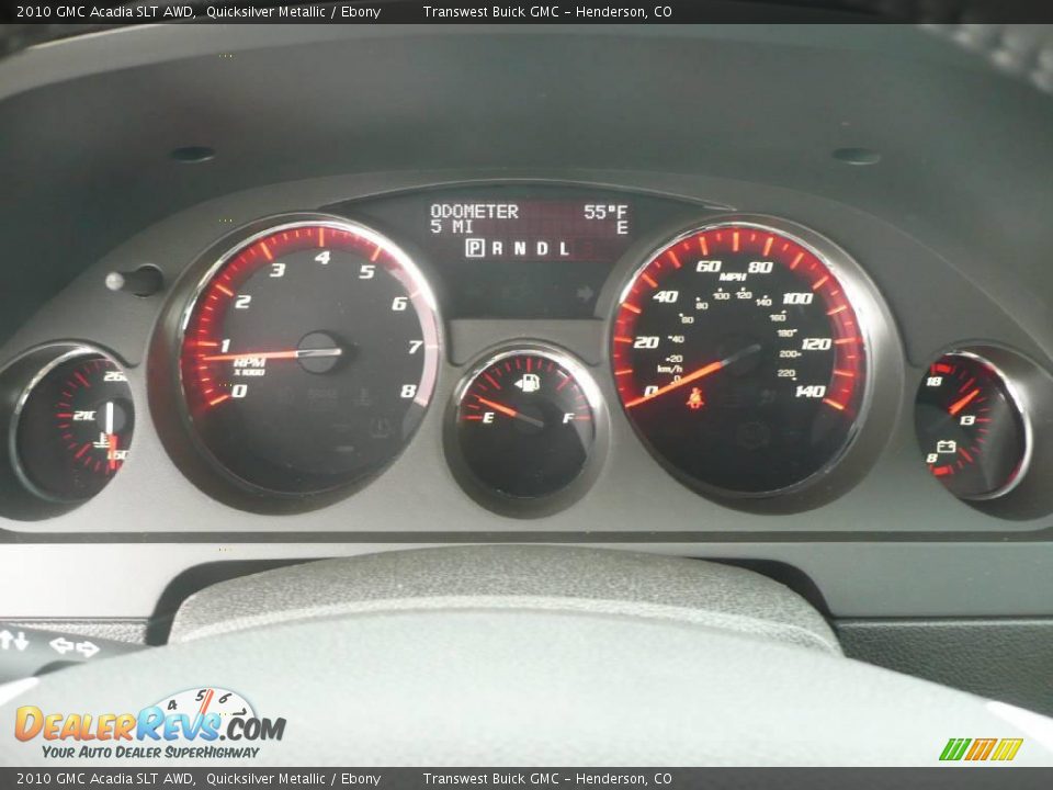 2010 GMC Acadia SLT AWD Quicksilver Metallic / Ebony Photo #9
