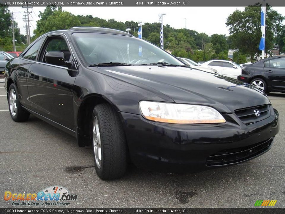 2000 Honda accord ex v6 coupe black #6