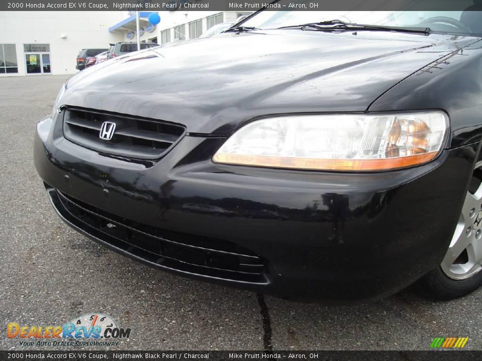 2000 Honda Accord EX V6 Coupe Nighthawk Black Pearl / Charcoal Photo #9