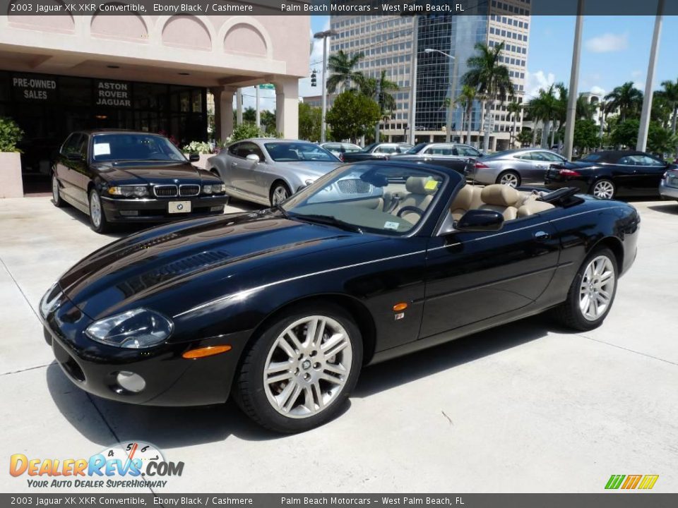 2003 Jaguar XK XKR Convertible Ebony Black / Cashmere Photo #1