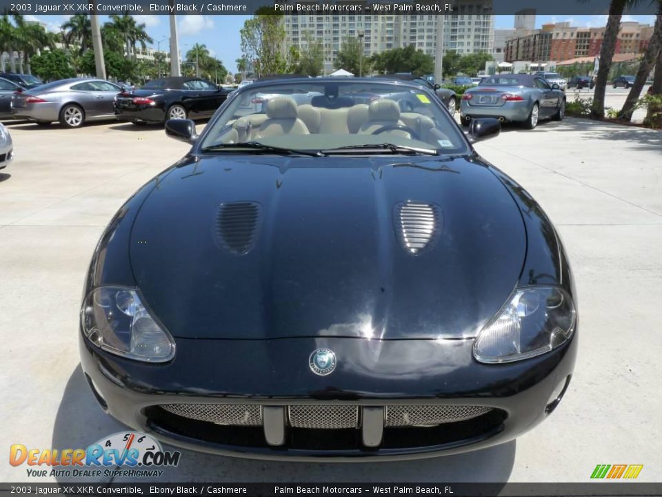 2003 Jaguar XK XKR Convertible Ebony Black / Cashmere Photo #2