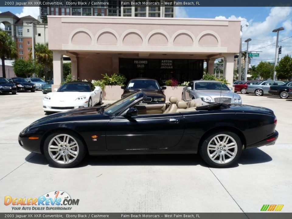 2003 Jaguar XK XKR Convertible Ebony Black / Cashmere Photo #3