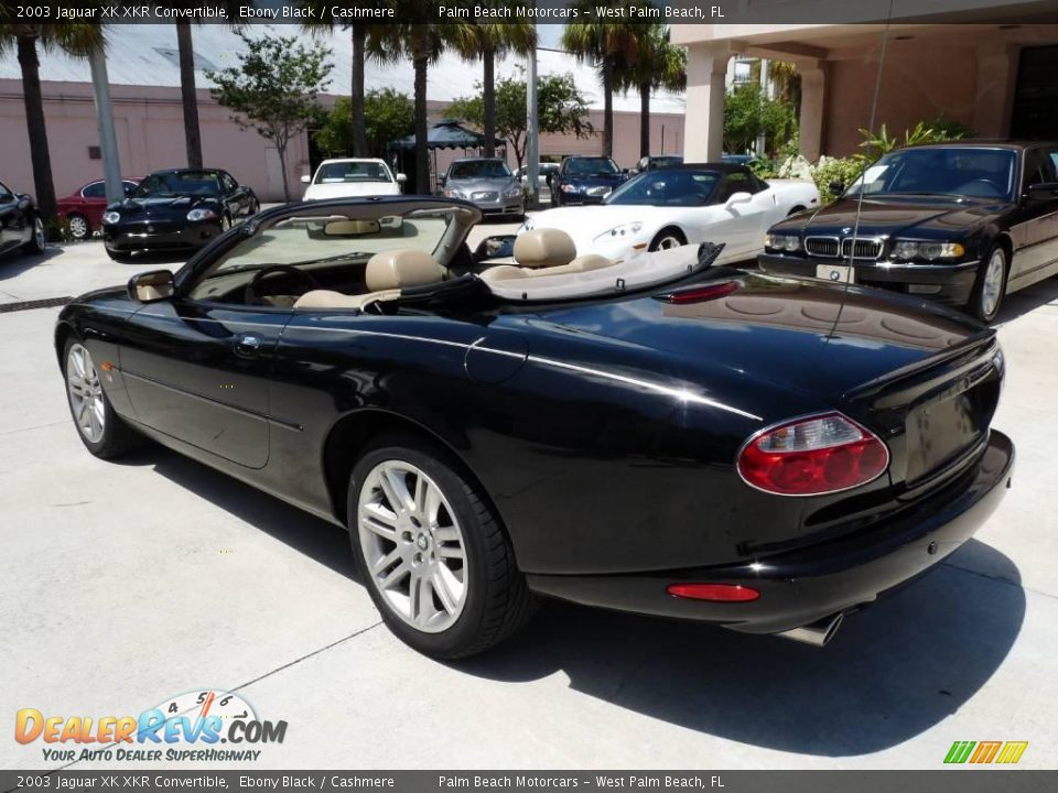 2003 Jaguar XK XKR Convertible Ebony Black / Cashmere Photo #4 ...