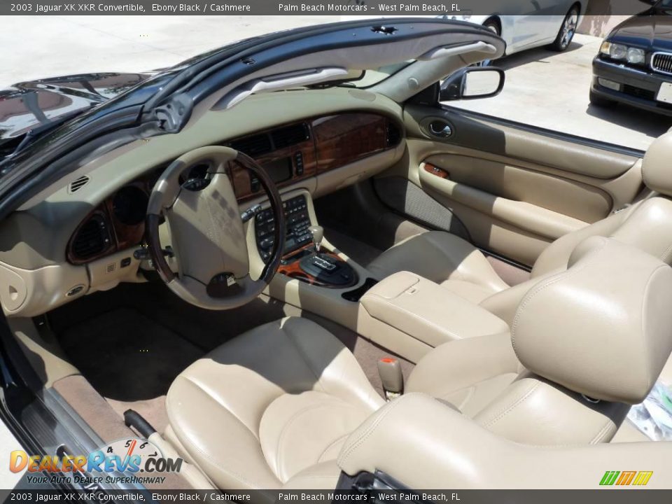 2003 Jaguar XK XKR Convertible Ebony Black / Cashmere Photo #9