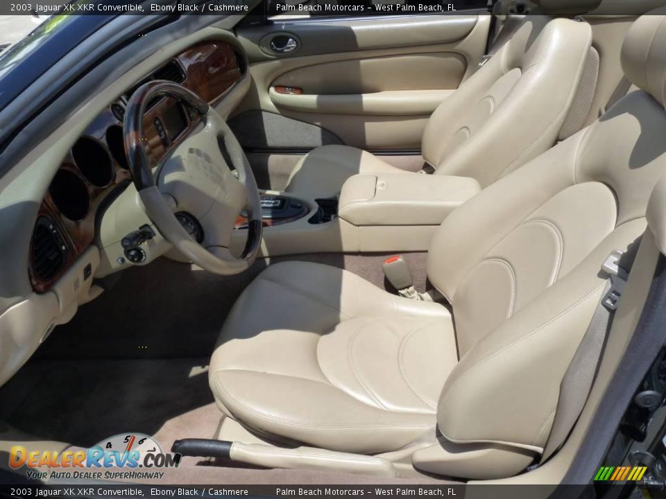 2003 Jaguar XK XKR Convertible Ebony Black / Cashmere Photo #10