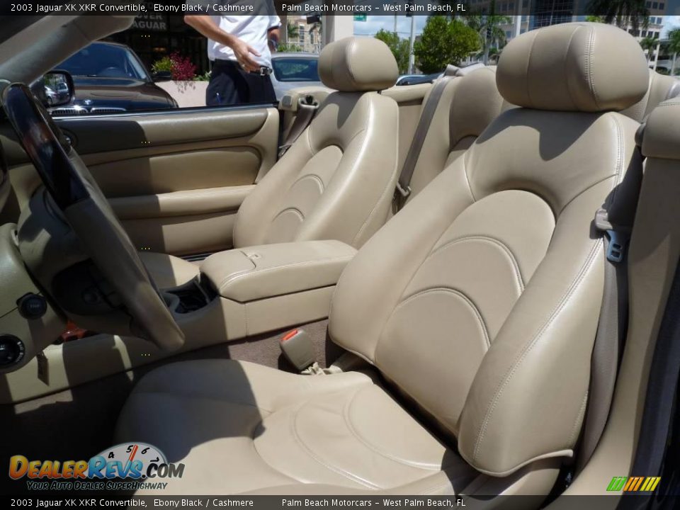 2003 Jaguar XK XKR Convertible Ebony Black / Cashmere Photo #11
