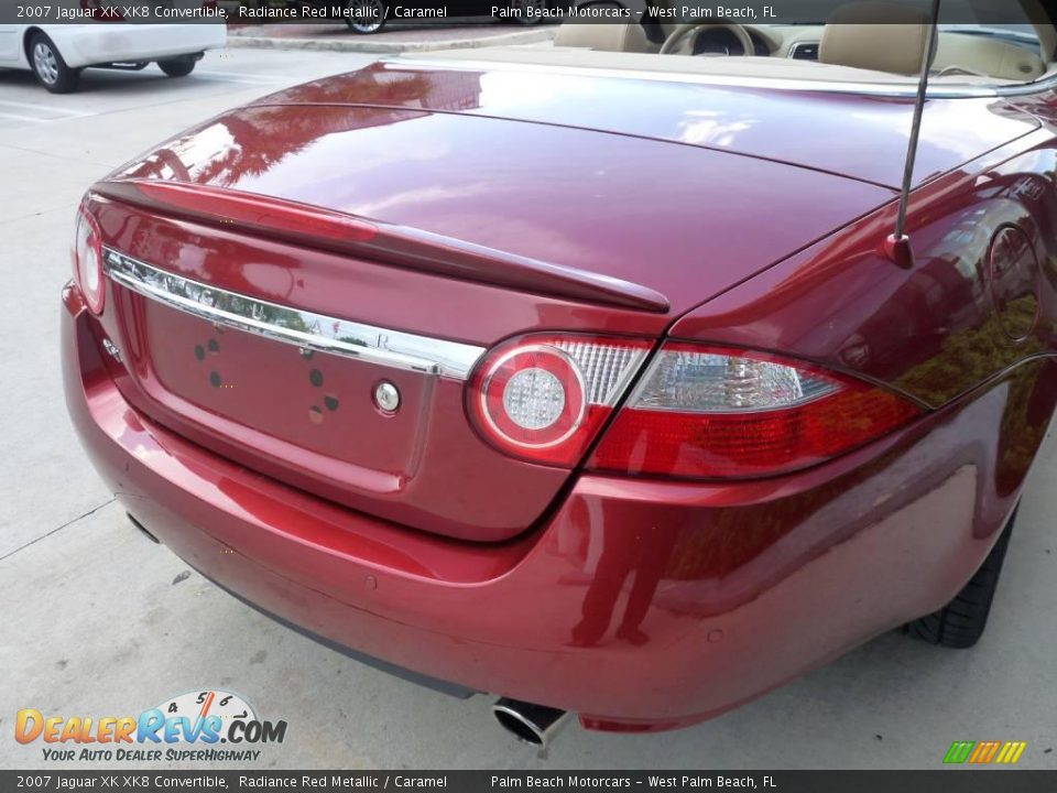 2007 Jaguar XK XK8 Convertible Radiance Red Metallic / Caramel Photo #7