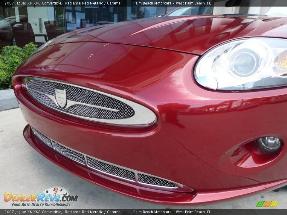2007 Jaguar XK XK8 Convertible Radiance Red Metallic / Caramel Photo #9