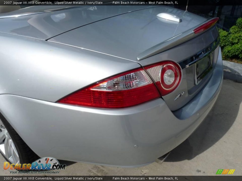 2007 Jaguar XK XK8 Convertible Liquid Silver Metallic / Ivory/Slate Photo #6