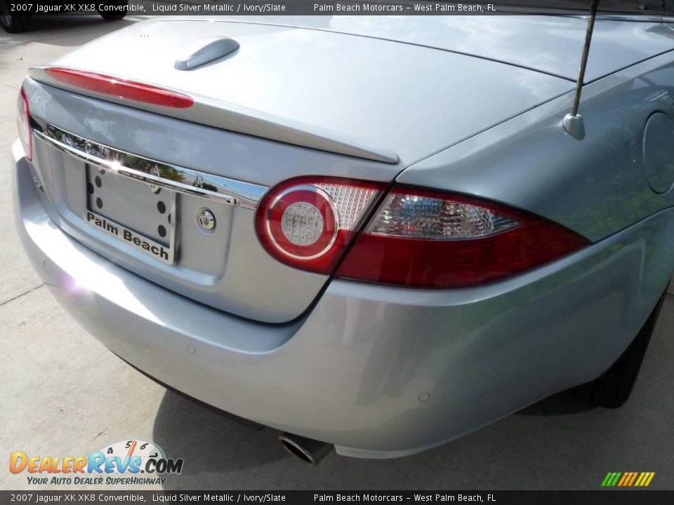 2007 Jaguar XK XK8 Convertible Liquid Silver Metallic / Ivory/Slate Photo #7