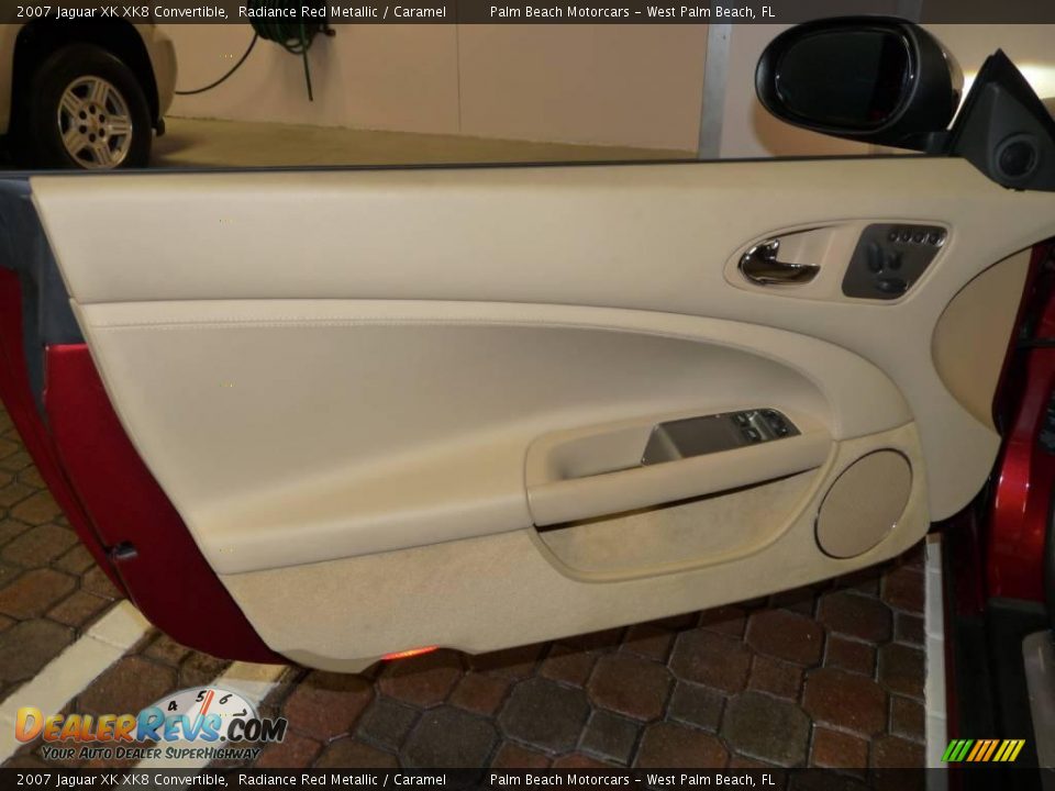2007 Jaguar XK XK8 Convertible Radiance Red Metallic / Caramel Photo #18
