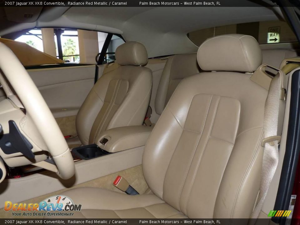 2007 Jaguar XK XK8 Convertible Radiance Red Metallic / Caramel Photo #20