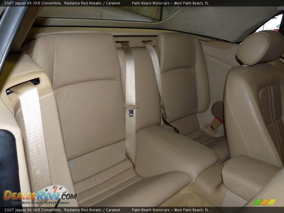 2007 Jaguar XK XK8 Convertible Radiance Red Metallic / Caramel Photo #22